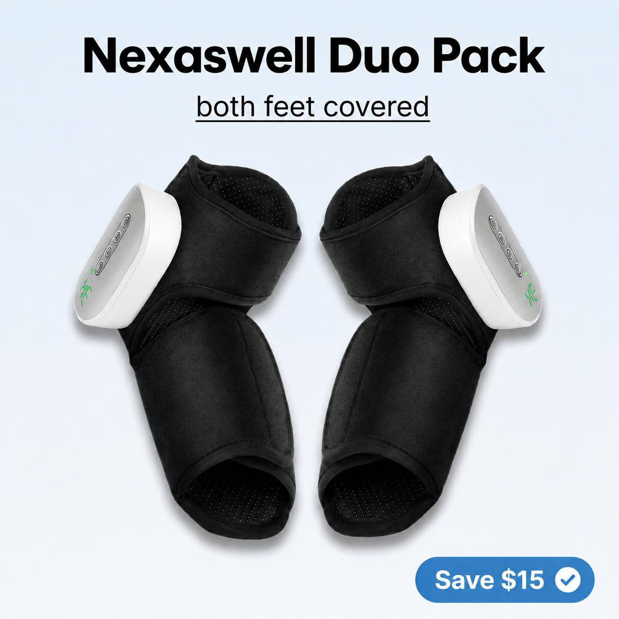 Nexaswell - Foot & Ankle Heat Compression Massager