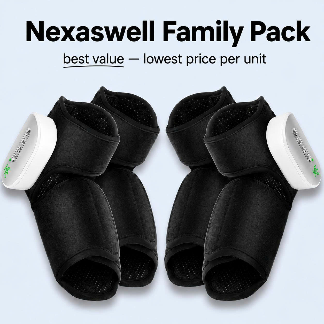 Nexaswell - Foot & Ankle Heat Compression Massager